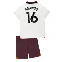 Manchester City Rodri Hernandez #16 Replika babykläder Bortaställ Barn 2023-24 Kortärmad (+ korta byxor)